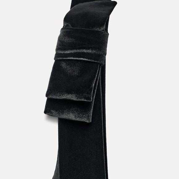 Zara velvet bows top - Picture 8 of 8